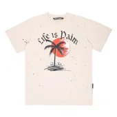 Футболка Palm Angels Life "Cream"