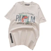 Футболка Palm Angels Trouble In Paradise - Text "Beige"