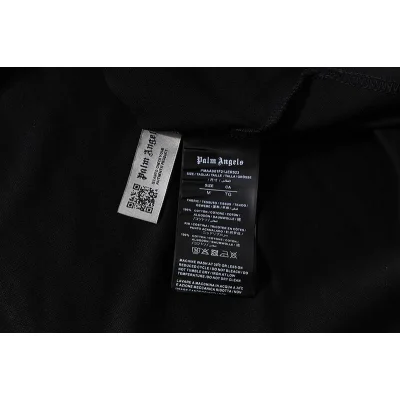 Футболка Palm Angels Pink Logo "White" фото № 4