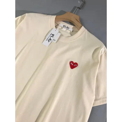 Футболка Play Cotton With Red Logo "Cream" фото № 6 Футболка Play Cotton With Red Logo "Cream" фото № 6