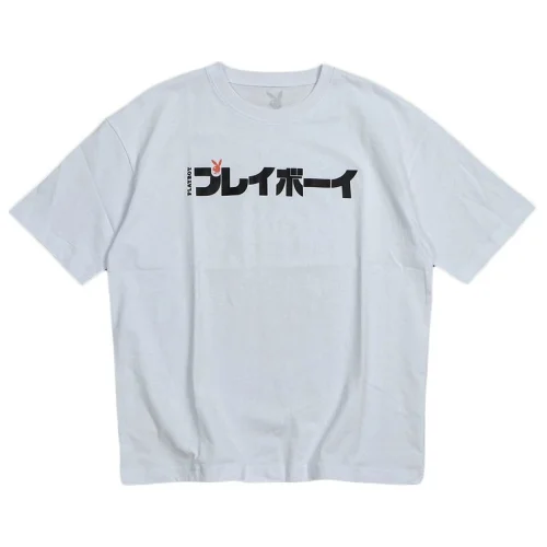 Футболка Playboy Front Inscription With Logo Inside "White"