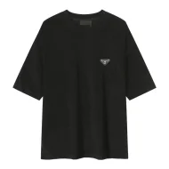 Футболка Prada With Black Logo - Patch