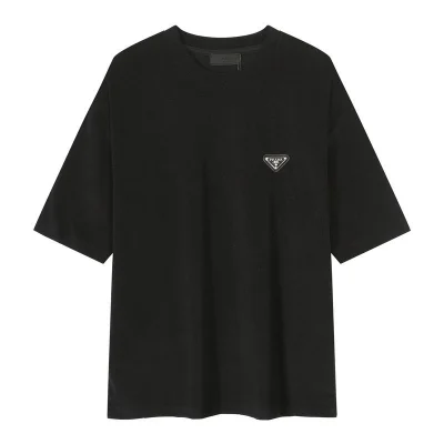 Футболка Prada With Black Logo - Patch "Black" фото № 2