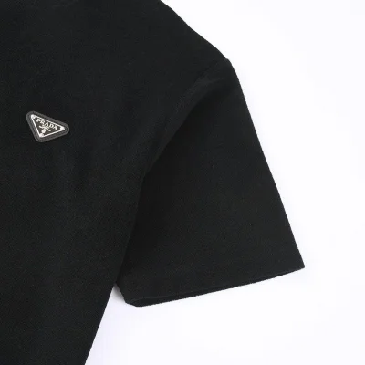 Футболка Prada With Black Logo - Patch "Black" фото № 6