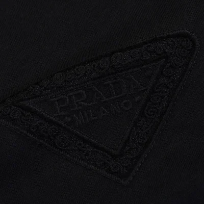 Футболка Prada With A Thread Logo "Black" фото № 5