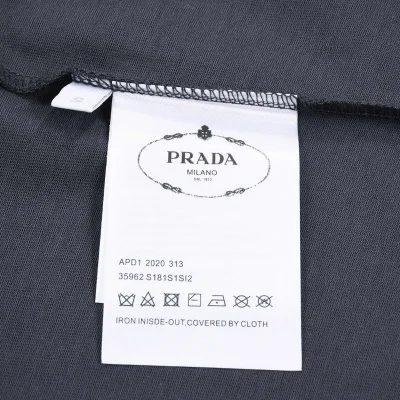 Футболка Prada With Coat Of Arms "Gray" фото № 2