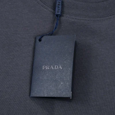 Футболка Prada With Coat Of Arms "Gray" фото № 8