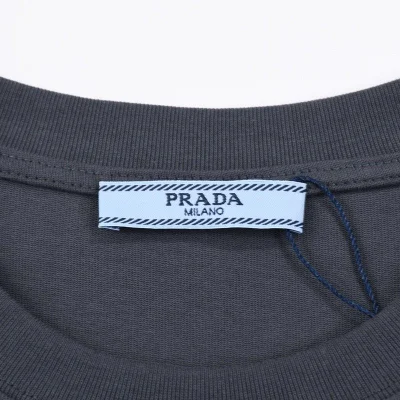 Футболка Prada With Coat Of Arms "Gray" фото № 5