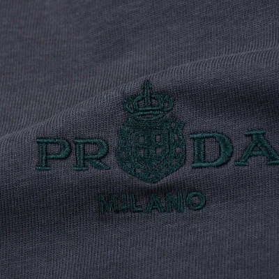 Футболка Prada With Coat Of Arms "Gray" фото № 3
