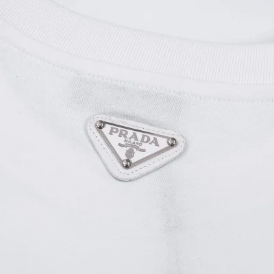 Футболка Prada With Multi Color Logo Pattern "White" фото № 3