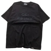 Футболка Represent Embroidered Front Logo "Black"