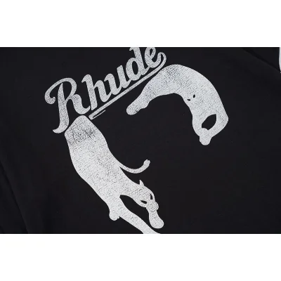 Футболка Rhude Cats Family "Black" фото № 4