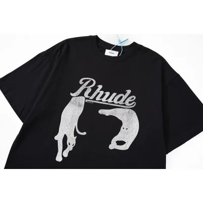 Футболка Rhude Cats Family "Black" фото № 5