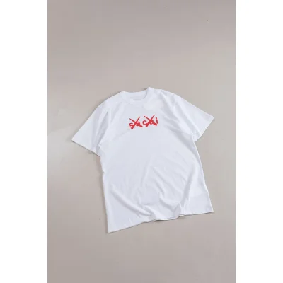 Футболка Sacai Central Logo XX "White" фото № 5 Футболка Sacai Central Logo XX "White" фото № 5