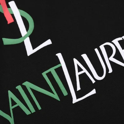 Футболка Saint Laurent YSL "Black" фото № 5