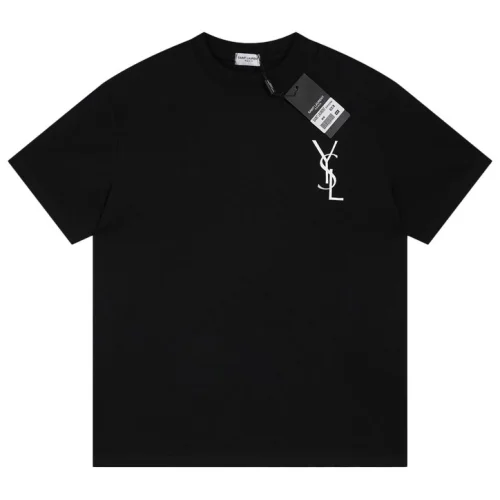 Футболка Saint Laurent With Monogram "Black"