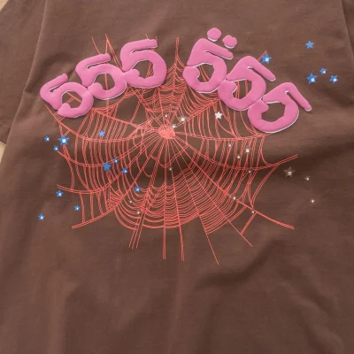 Футболка Sp5der Web And Stars "Brown" фото № 3