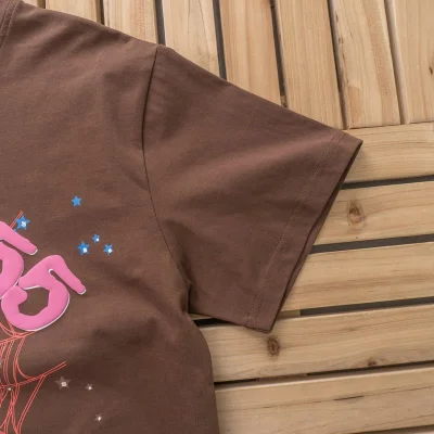 Футболка Sp5der Web And Stars "Brown" фото № 6