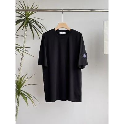 Футболка Stone Island Patch Four-Pointed Star "Black" фото № 4