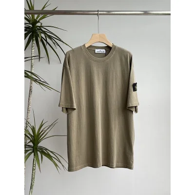 Футболка Stone Island Without Inscriptions But With Patch "Brown" фото № 2