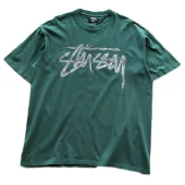 Футболка Stussy Logo From Chains "Green"
