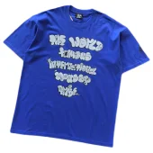 Футболка Stussy Inscription The World Famous International Stussy Tribe "Blue"