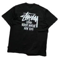 Футболка Stussy Lettering Dover Street Market New York "Black"