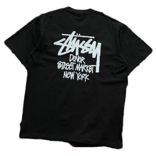 Футболка Stussy Lettering Dover Street Market New York "Black"