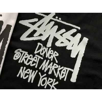 Футболка Stussy Lettering Dover Street Market New York "Black" фото № 5