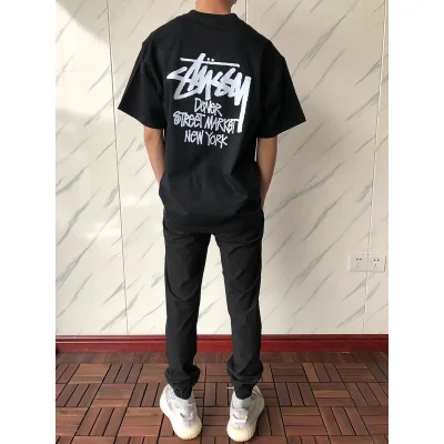 Футболка Stussy Lettering Dover Street Market New York "Black" фото № 8