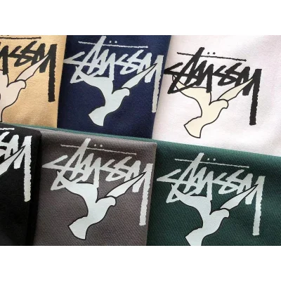 Футболка Stussy Planet With Flying Birds Around "Green" фото № 3