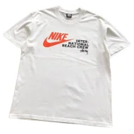 Футболка Stussy Front Inscription International Beach Crew And Nike Logo