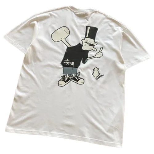 Футболка Stussy Man With Hammer "White"
