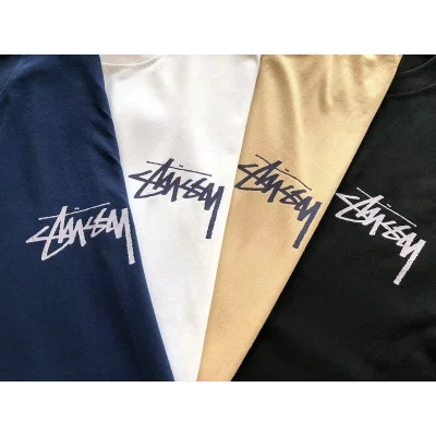 Футболка Stussy Wolf With Playing Card Inside Circle "Blue" фото № 3