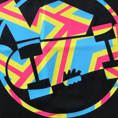 Футболка Stussy Colorful Circle With Image Inside And Logo "Black" фото № 7