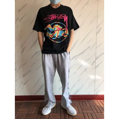 Футболка Stussy Colorful Circle With Image Inside And Logo "Black" фото № 8