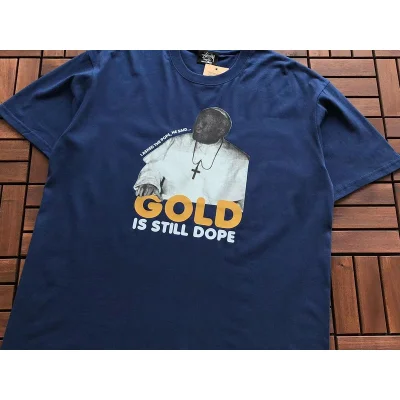 Футболка Stussy Inscription Gold Is Still Dope "Blue" фото № 2 Футболка Stussy Inscription Gold Is Still Dope "Blue" фото № 2