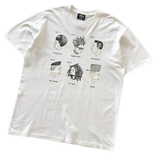 Футболка Stussy People With Different Hairstyle "White"