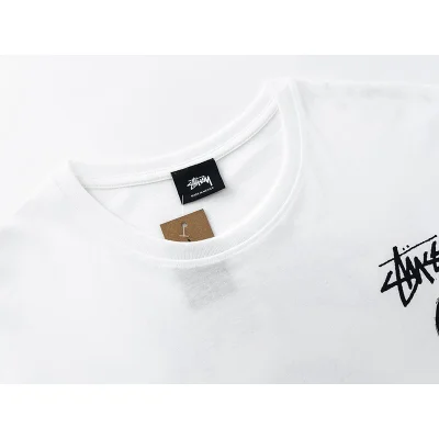 Футболка Stussy With A Logo And Three Symbols "White" фото № 6