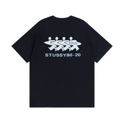 Футболка Stussy With Logo And Print "Black" фото № 2