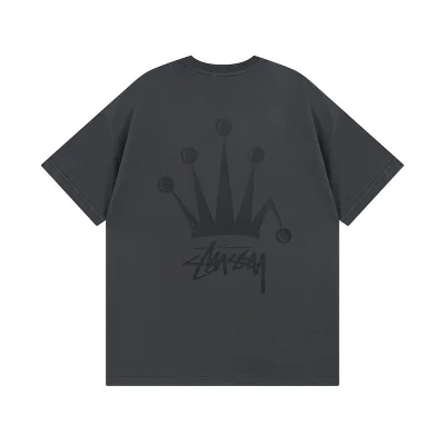 Футболка Stussy The Fools Crown "Gray" фото № 2