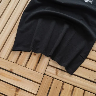 Футболка Stussy With Basic Logo Print "Black" фото № 6