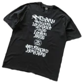 Футболка Stussy Winding Lettering Along "Black"