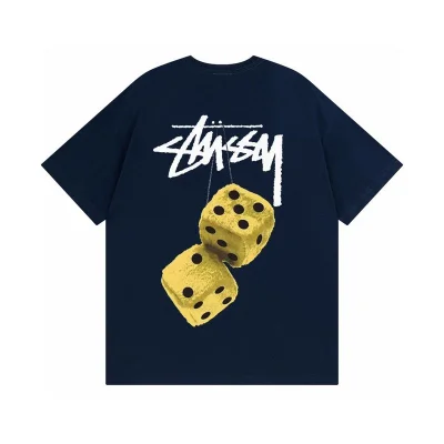 Футболка Stussy Dice And Logo "Blue/Black" фото № 2
