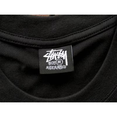 Футболка Stussy Front Lettering In Rectangle "Black" фото № 3