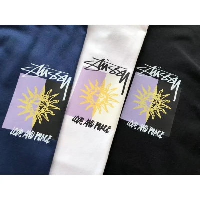 Футболка Stussy Sun Print And Lettering Love And Peace "White" фото № 3 Футболка Stussy Sun Print And Lettering Love And Peace "White" фото № 3