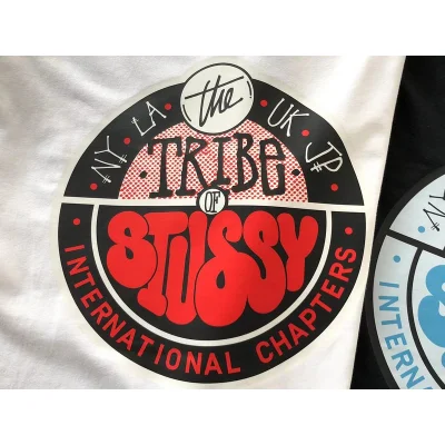 Футболка Stussy Lettering Inside Colorful Circle "White" фото № 4