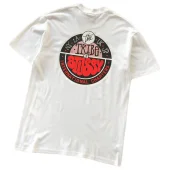 Футболка Stussy Lettering Inside Colorful Circle "White"