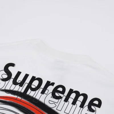 Футболка Supreme X Balenciaga 2023 Logo "White" фото № 2