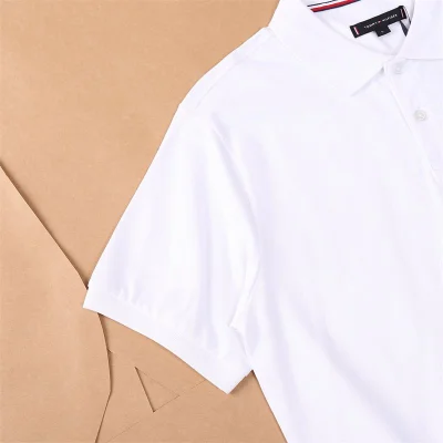 Поло Tommy Jeans Plain With Small Logo "White" фото № 3